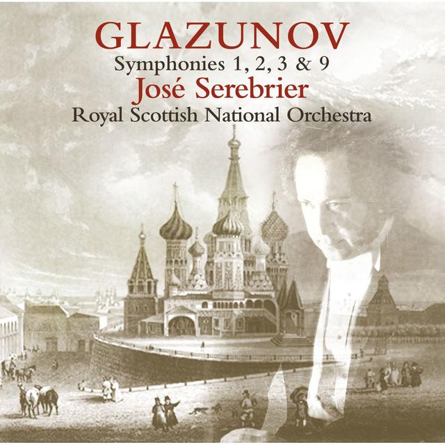 Album cover art for Glazunov : Symphony Nos 1, 2, 3 & 9