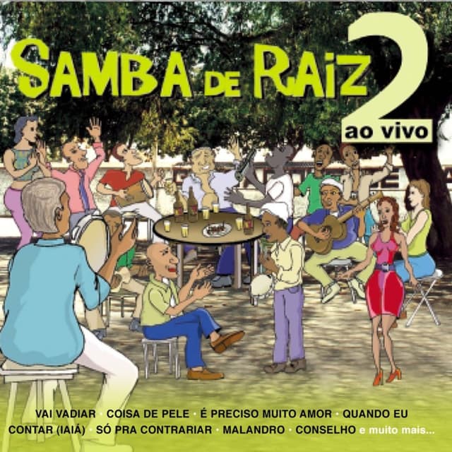 Album cover art for Samba de Raiz - Ao Vivo, Vol. 2