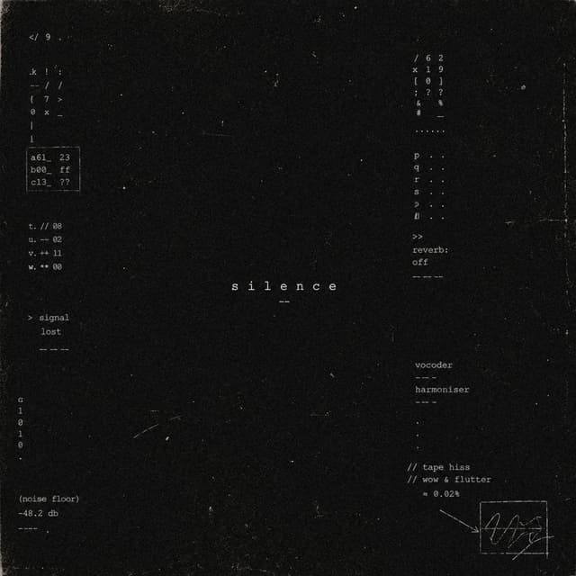 Album cover art for silence