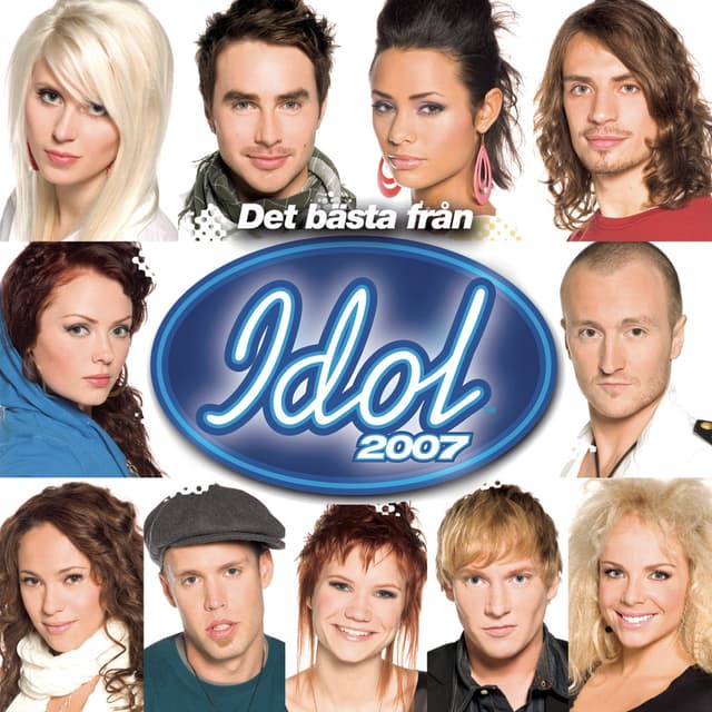 Album cover art for Det Bästa Från Idol 2007