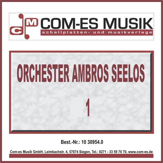 Album cover art for Orchester Ambros Seelos 1