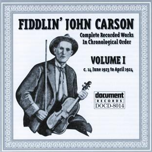 Album cover art for Fiddlin John Carson Vol. 1 1923 - 1924