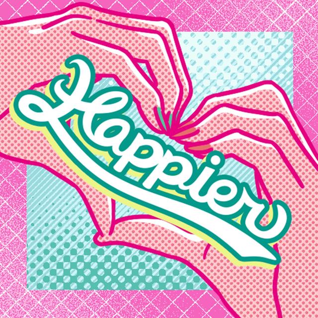 Album cover art for Happier