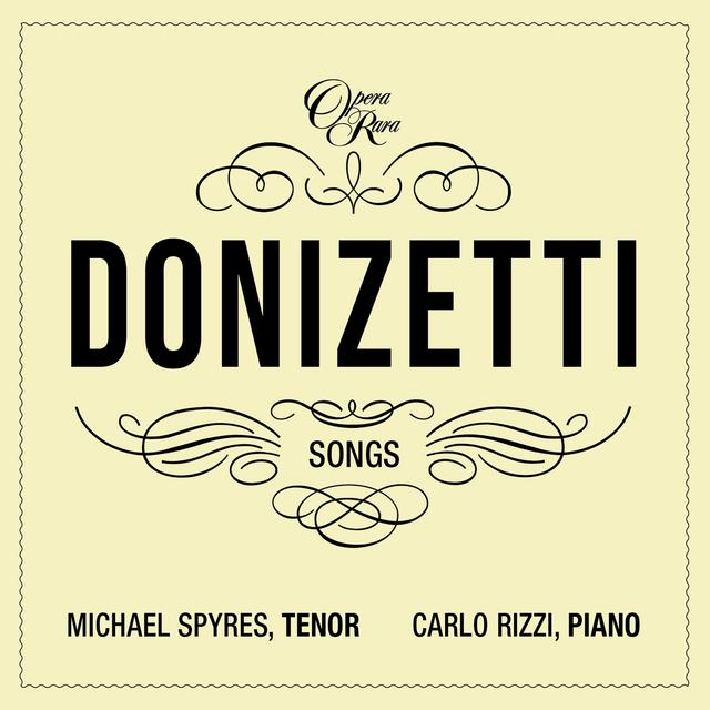 Album cover art for Donizetti Songs, Vol. 3
