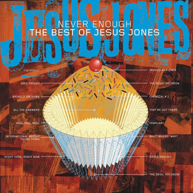 Album cover art for Never Enough: The Best Of Jesus Jones