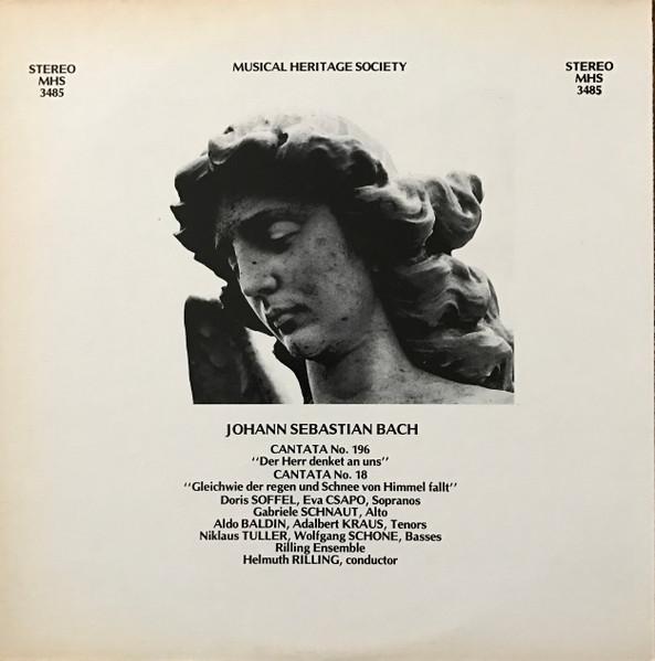 Album cover art for Bach: Cantata BWV 196 "Der Herr Denket An Uns" - Cantata BWV 18 "Gleichwie der Regen und Schnee Vom Himmel Fallt"