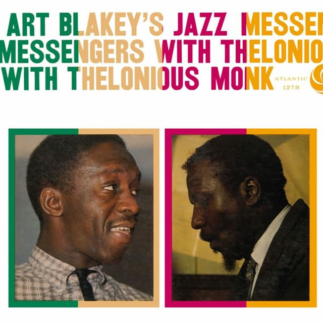 Album cover art for Art Blakey's Jazz Messengers with Thelonious Monk