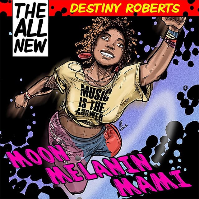 Album cover art for Moon Melanin Mami