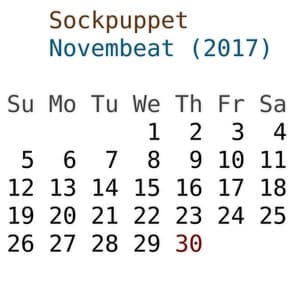 Album cover art for Novembeat 2017