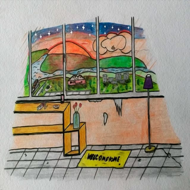 Album cover art for Тёмно-оранжевый закат