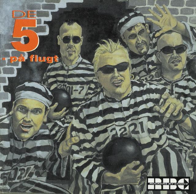 Album cover art for De Fem På Flugt