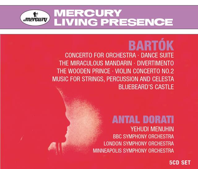 Album cover art for Dorati Conducts Bartok