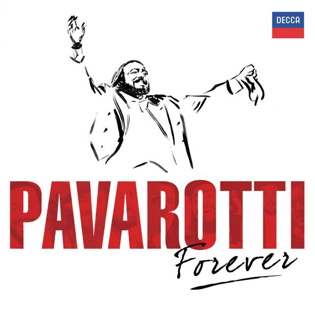 Album cover art for Pavarotti Forever