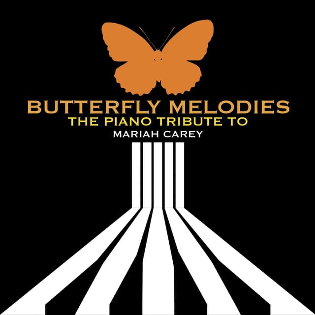 Album cover art for Butterfly Melodies: The Piano Tribute to Mariah Carey