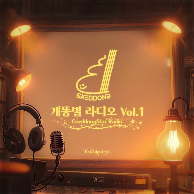 Album cover art for 개똥별 라디오 Vol.1 (Episodes 1~4)