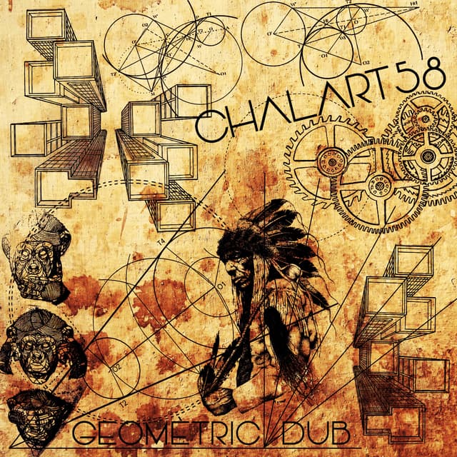 Album cover art for Geomètric Dub