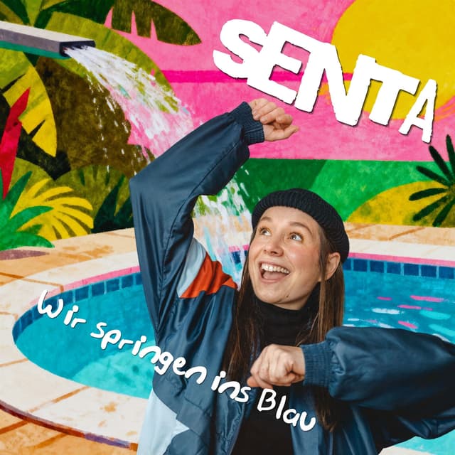 Album cover art for Wir springen ins Blau