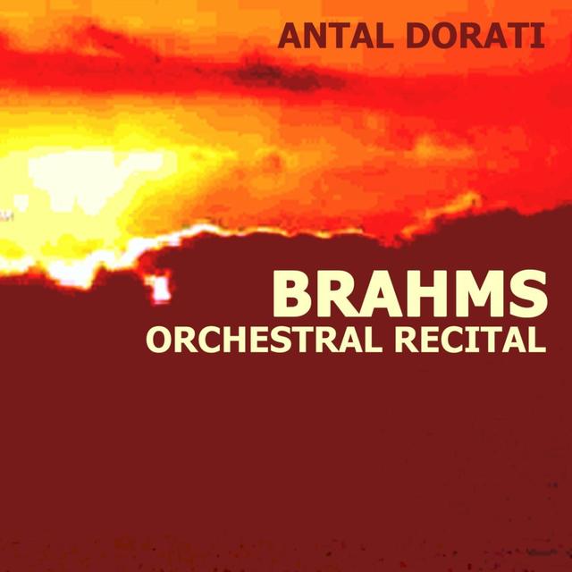 Album cover art for Brahms Orchestral Recital