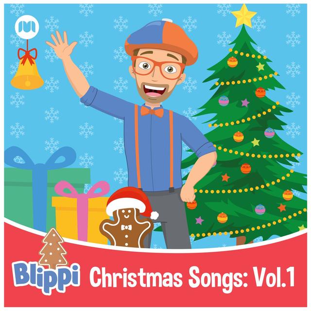 Album cover art for Blippi Christmas Songs, Vol.1