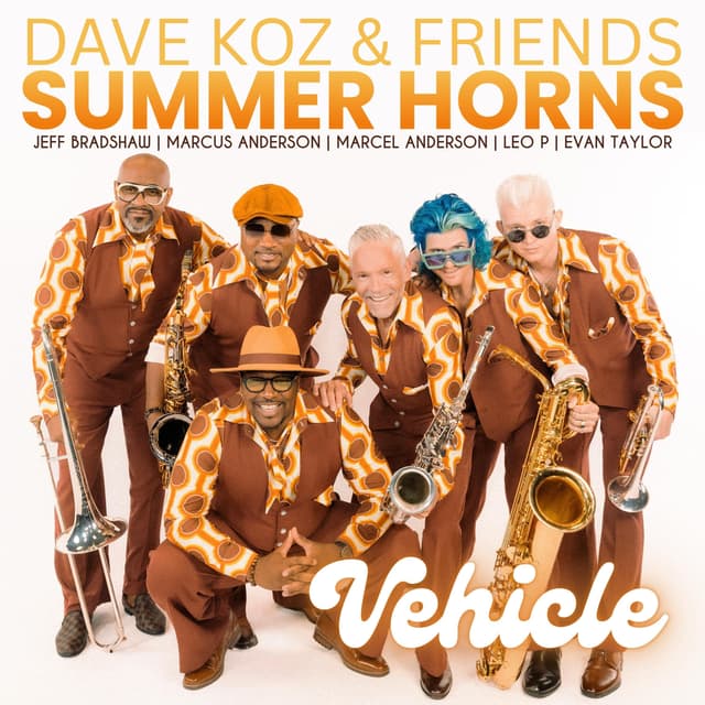 Album cover art for Vehicle by Summer Horns (feat. Marcel Anderson, Marcus Anderson, Jeff Bradshaw, Evan Taylor & Leo P)