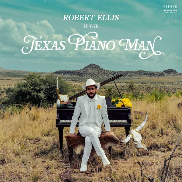 Album cover art for Texas Piano Man