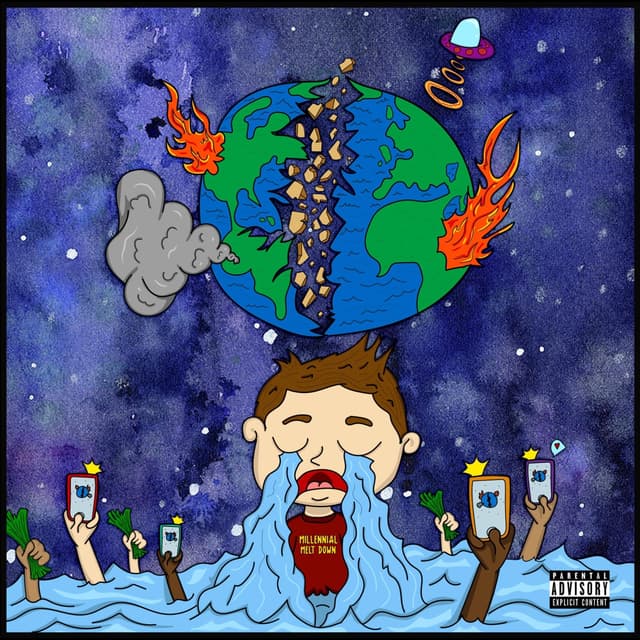 Album cover art for MILLENNIAL MELTDOWN
