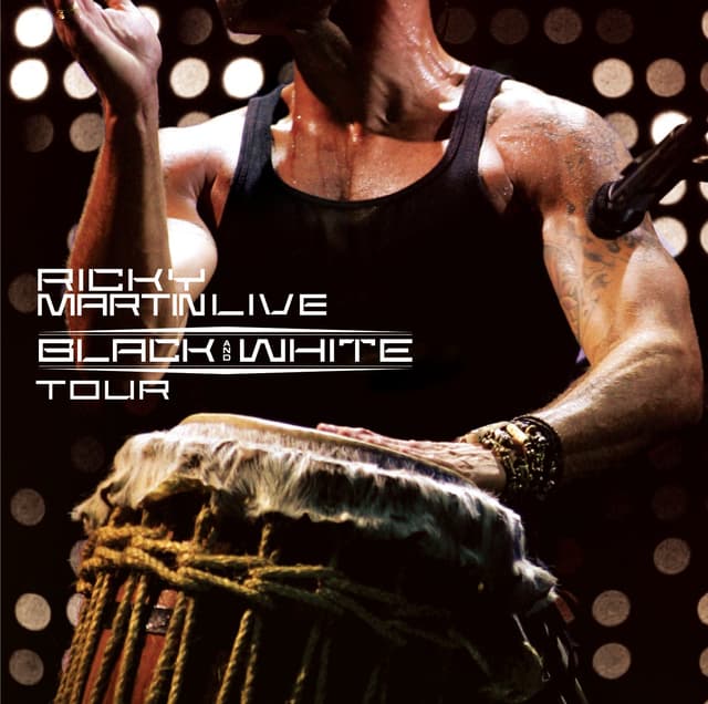 Album cover art for Ricky Martin Live: Black & White Tour