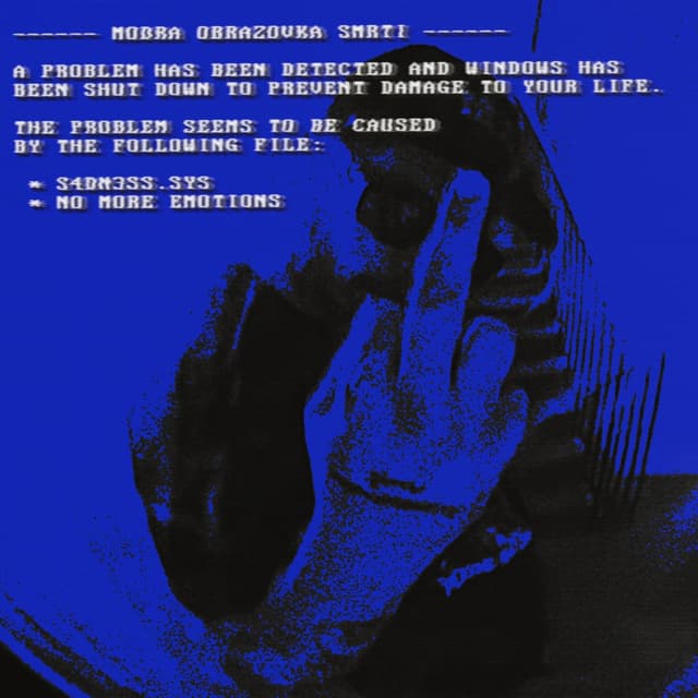 Album cover art for MODRA OBRAZOVKA SMRTI