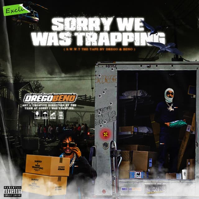 Album cover art for Sorry We Was Trapping