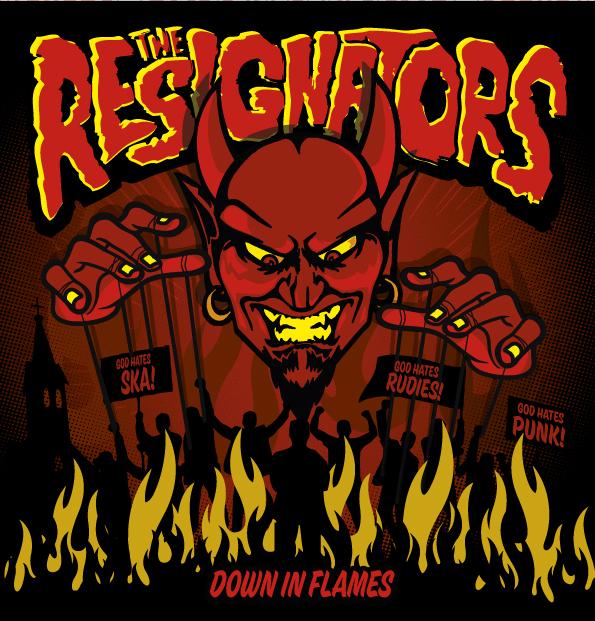 Album cover art for Down in Flames