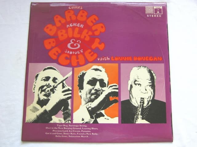 Album cover art for Bechet, Barber & Bilk