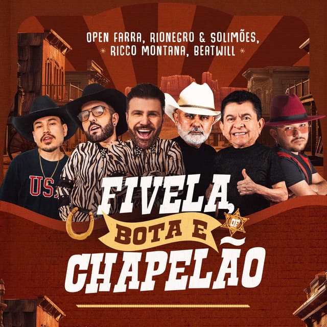 Album cover art for Fivela, Bota e Chapelão