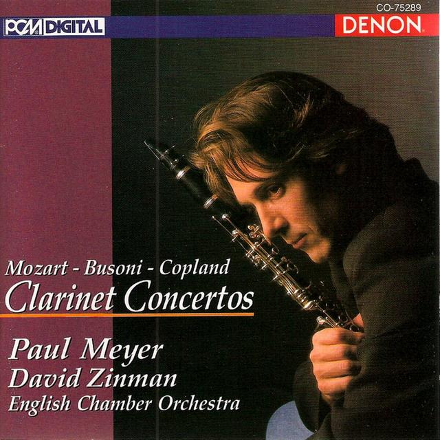 Album cover art for Mozart - Busoni - Copland: Clarinet Concertos