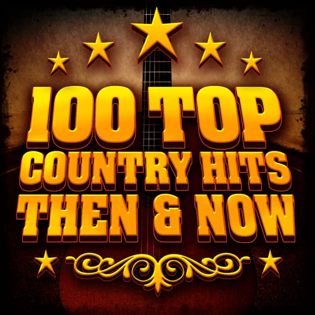 Album cover art for 100 Top Country Hits - Then & Now