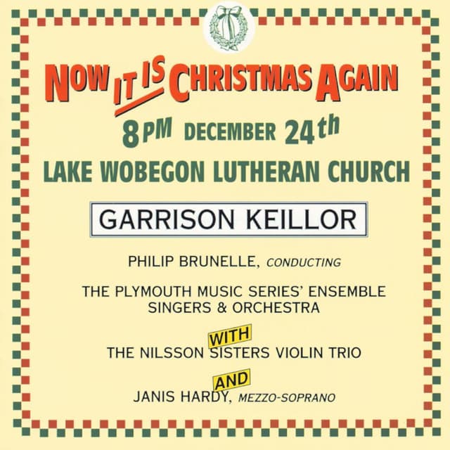 Album cover art for Garrison Keillor - Now It Is Christmas Again