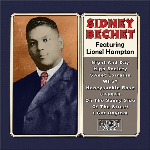 Album cover art for Sidney Bechet Featuring Lionel Hampton