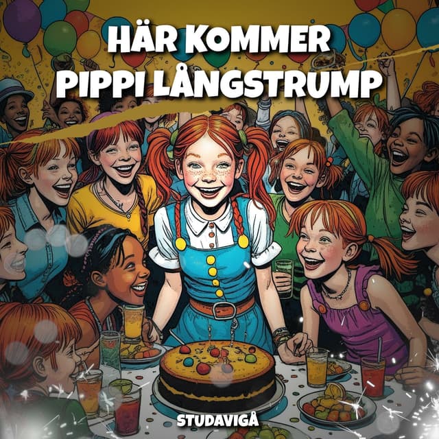 Album cover art for Här kommer Pippi Långstrump