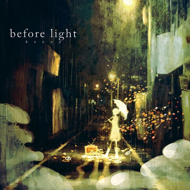 Album cover art for before light