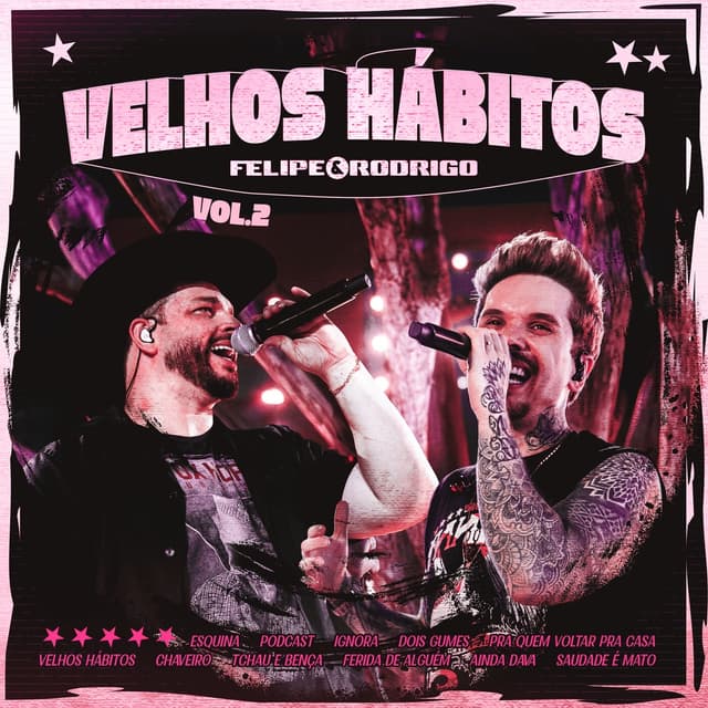 Album cover art for Velhos Hábitos, Vol. 2 (Ao Vivo)