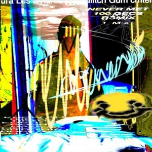 Album cover art for NEVER MET! (100 g3cs r3mix)