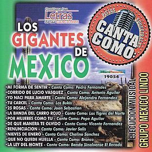 Album cover art for Canta Como: Los Gigantes De Mexico