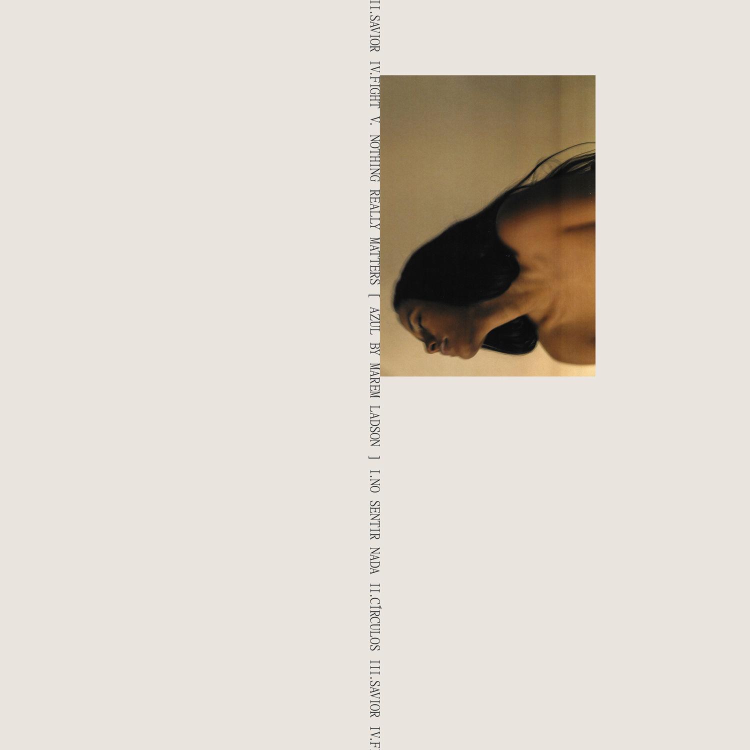 Lyric cover art as blurred background