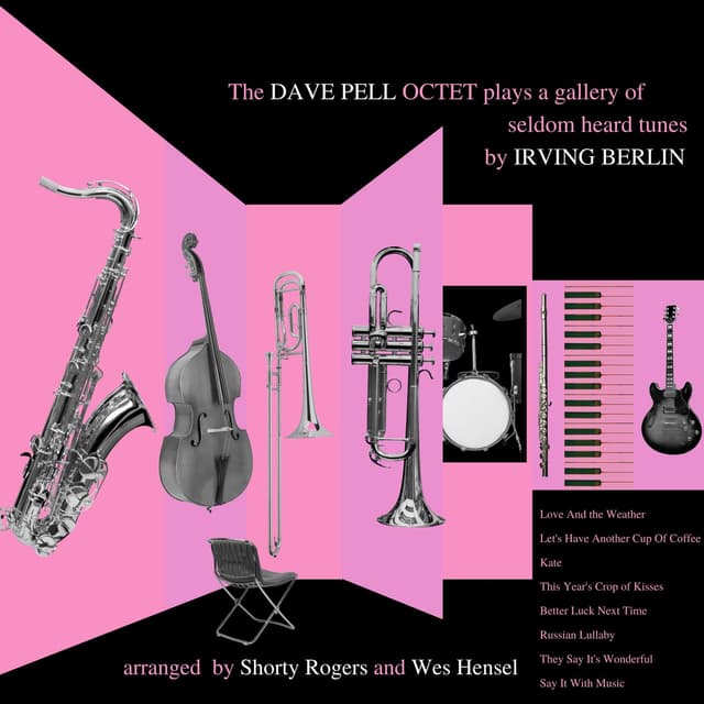 Album cover art for The Dave Pell Octet Plays A Gallery Of Seldom Heard Tunes By Irving Berlin
