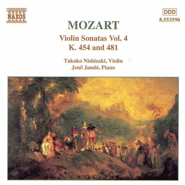 Album cover art for Mozart: Violin Sonatas, Vol. 4