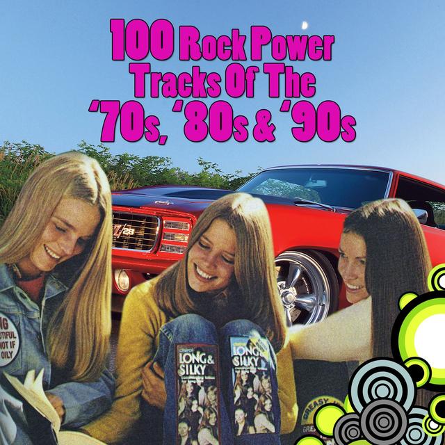 Album cover art for 100 Rock Power Tracks From The '70s, '80s & '90s