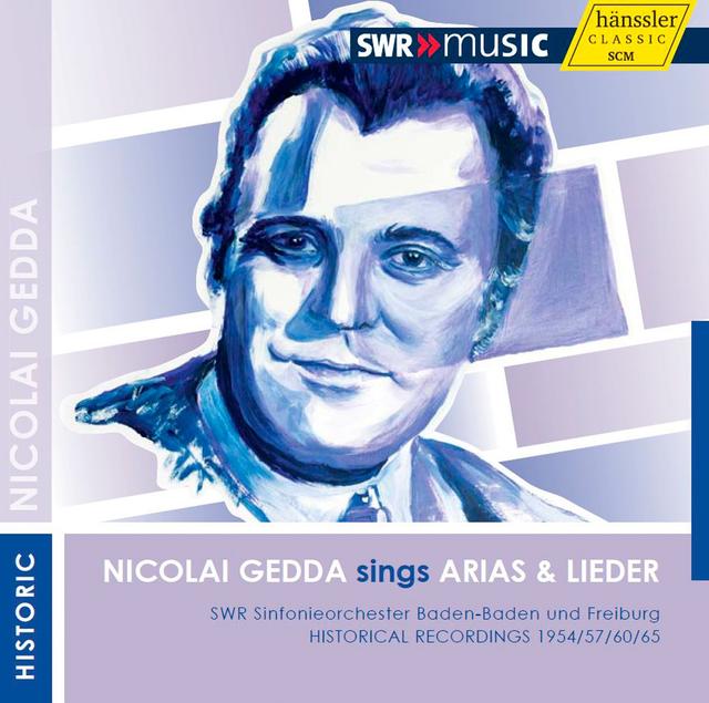 Album cover art for Nicolai Gedda Sings Arias & Lieder