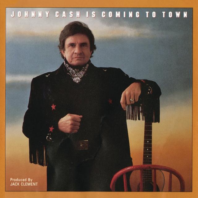 Album cover art for Johnny Cash Is Coming to Town