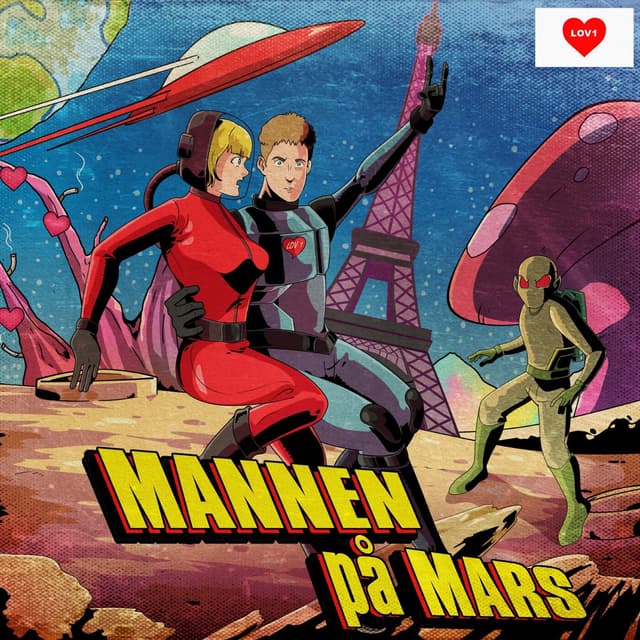 Album cover art for Mannen på Mars