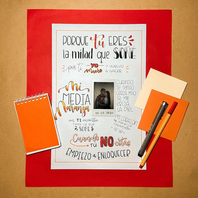 Album cover art for Media Naranja