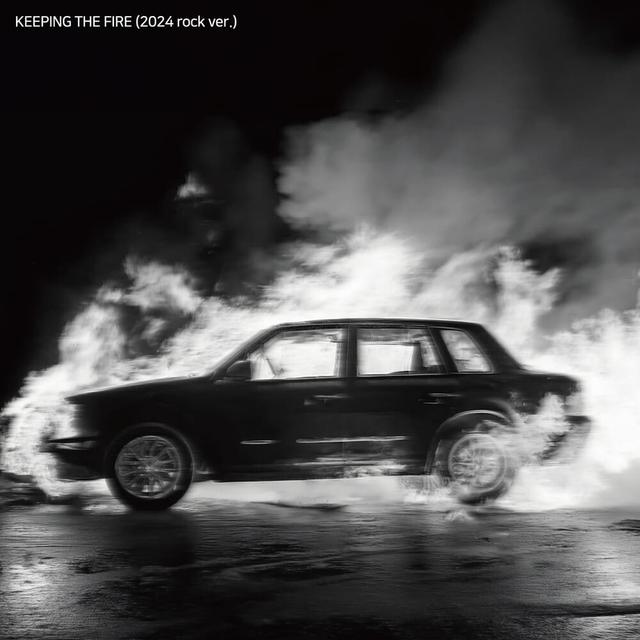 Album cover art for Keeping The Fire